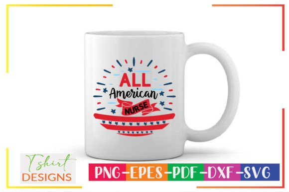 All American Nurse SVG for Crafts and Graphics