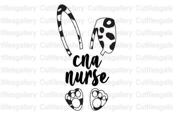 Easter Bunny Cna Nurse SVG Graphics