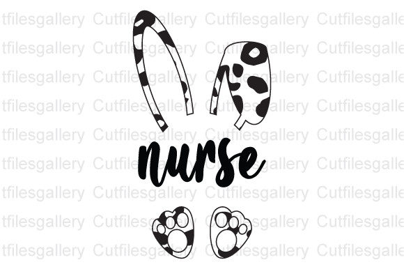 Easter Bunny Nurse SVG, Crafts Graphics