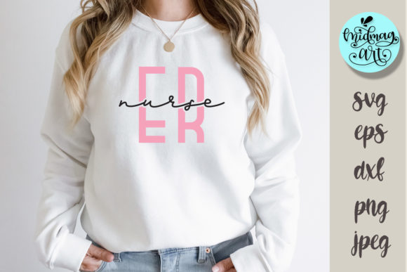 ER Nurse Svg for Crafts and Graphics