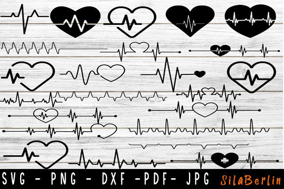 Heartbeat Bundle SVG for Graphics and Crafts