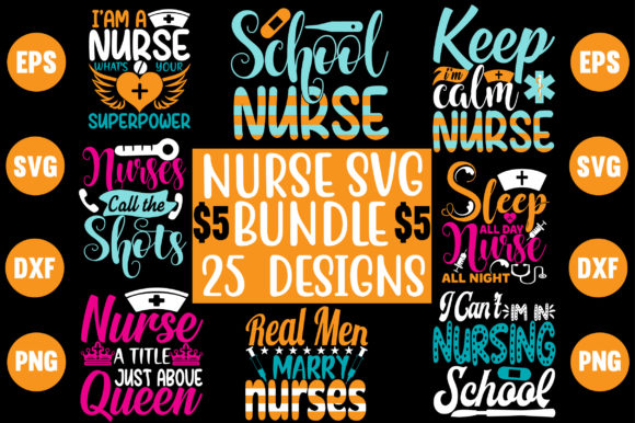 Nurse SVG Designs Bundle: Graphics and Crafts