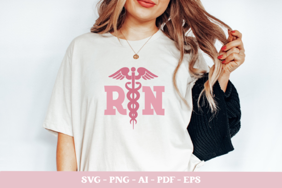 RN Nurse Svg: Graphics for Crafts & Small Business