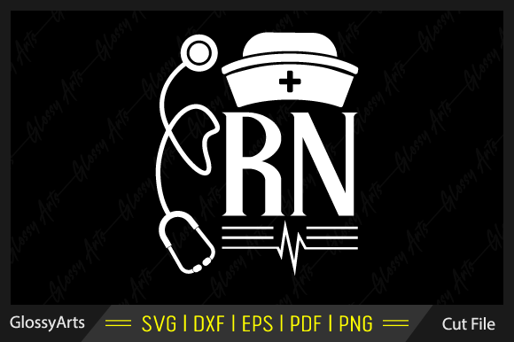 RN Nurse Svg Printable Cut File: Graphics for Crafts